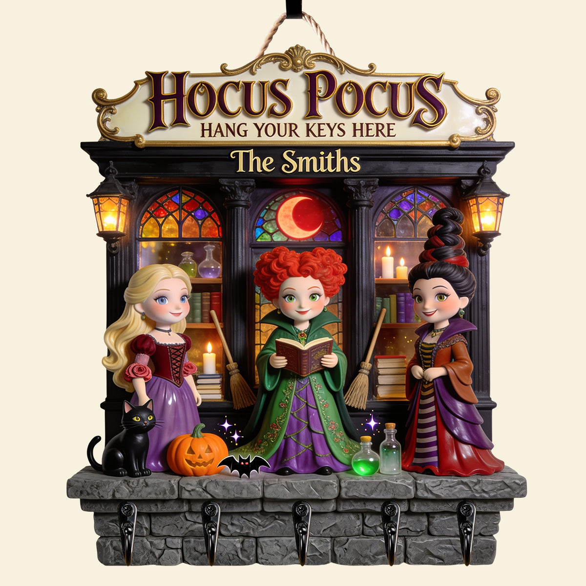 “Hang Your Keys with Magic!” - Personalized Magical Acrylic Key Hanger, Gift for Family