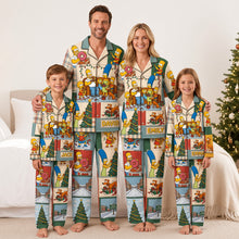 Load image into Gallery viewer, “Celebrate with Family: A Cozy Christmas” - Family Christmas Pajama Set - Personalized Gift for Everyone
