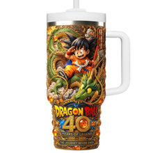 Load image into Gallery viewer, "Celebrate 40 Years of Adventure!" - Custom 40oz Tumbler - Personalized Gift for Anime Lovers Tumbler Cup PopCulturePrints
