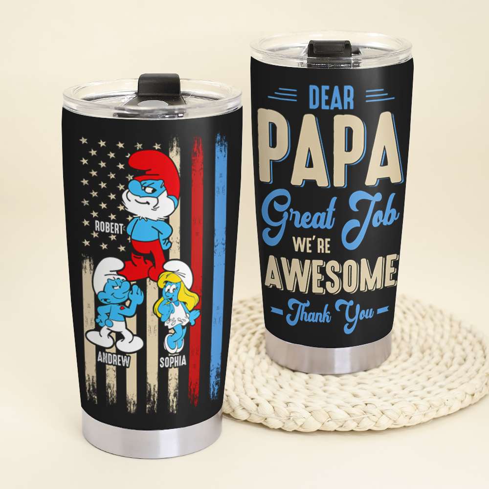 Personalized Papa Appreciation Tumbler