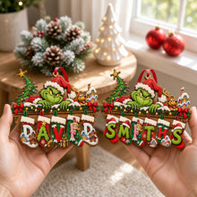 Load image into Gallery viewer, "Make This Christmas Special!" - Personalized Name Art Alphabet Stocking Ornament - Custom Gift for Family, Friends, and Loved Ones
