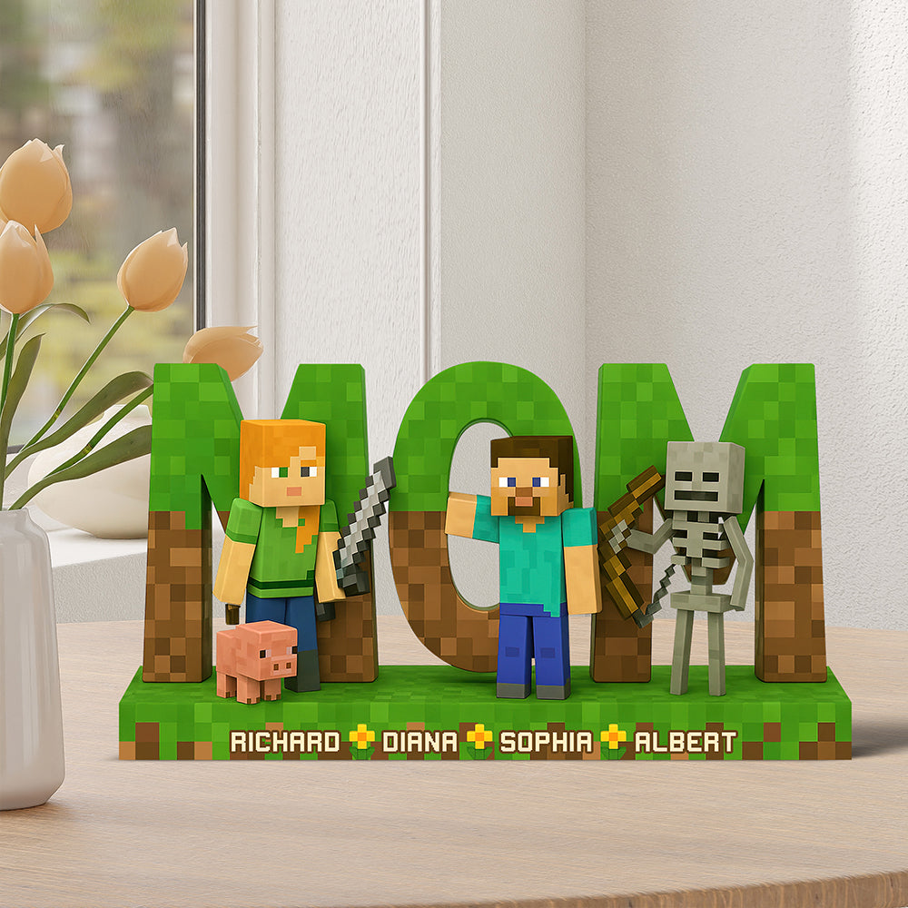 "Celebrate Your Gamer Mom - Personalized Acrylic Plaque for Every Occasion" Shaped Plaques PopCulturePrints