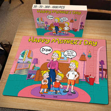 Load image into Gallery viewer, Happy Mother&#39;s Day Jigsaw Puzzle - Personalized Gift for Mom and Grandma Jigsaw Puzzles PopCulturePrints
