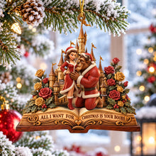 Load image into Gallery viewer, Playful Couple Romance Ornament - A Personalized Christmas Gift for Couples
