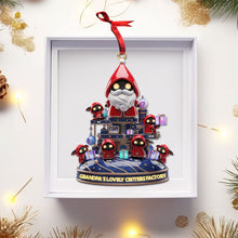 Load image into Gallery viewer, “Bringing Joy from Grandpa's Factory!” Personalized Christmas Ornament Gift for Grandparents, Kids, and Family Ornament PopCulturePrints
