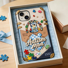 Load image into Gallery viewer, “Different, Not Less” – Cute Autism Mom Phone Case - Personalized Gift for Autism Moms, Supportive &amp; Unique Design Phone Case PopCulturePrints
