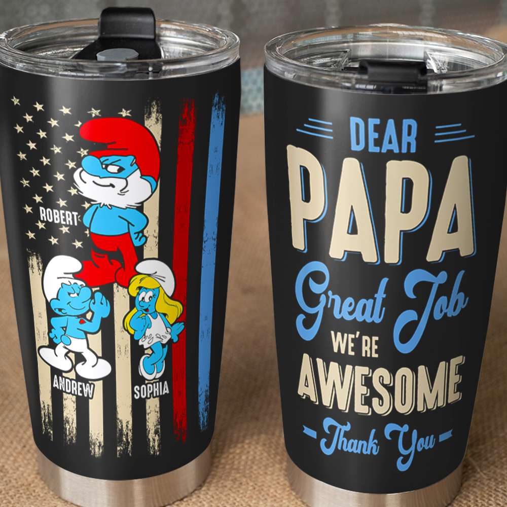 Personalized Papa Appreciation Tumbler