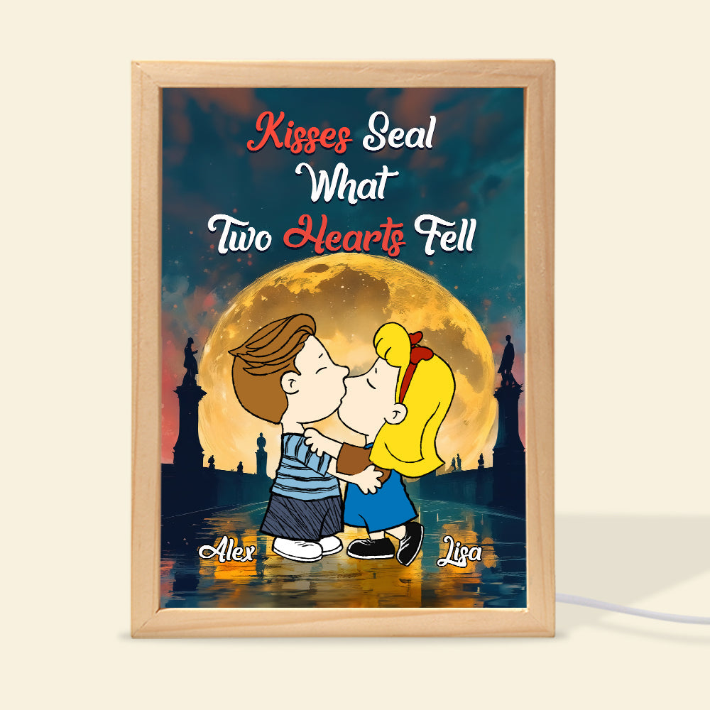Custom Cartoon Couple Light Frame – Perfect Personalized Gift for Couples Light Picture Frame PopCulturePrints