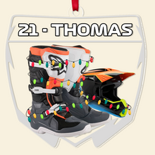 Load image into Gallery viewer, Personalized Christmas Ornament for Motocross Enthusiasts Ornament PopCulturePrints
