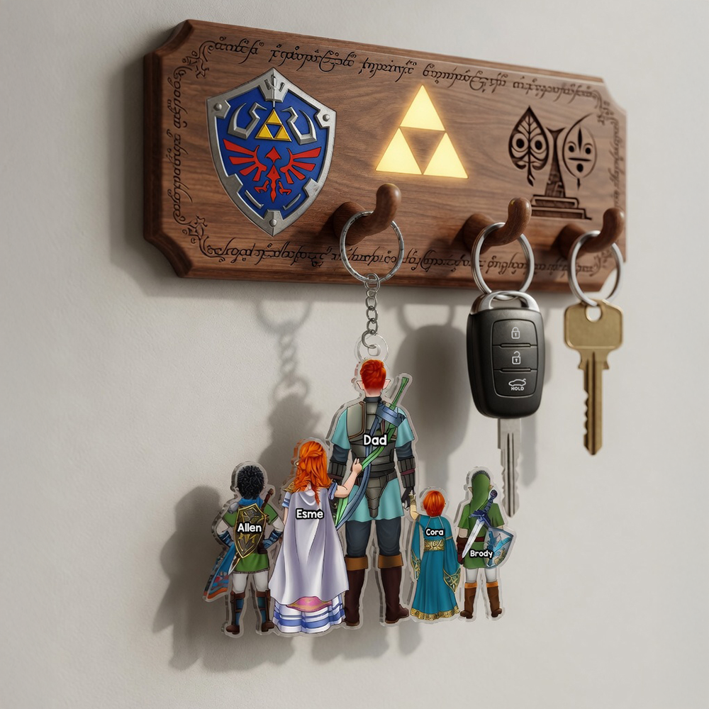 Epic Adventure Dad Keychain - Personalize for Your Father's Joy Keychains PopCulturePrints