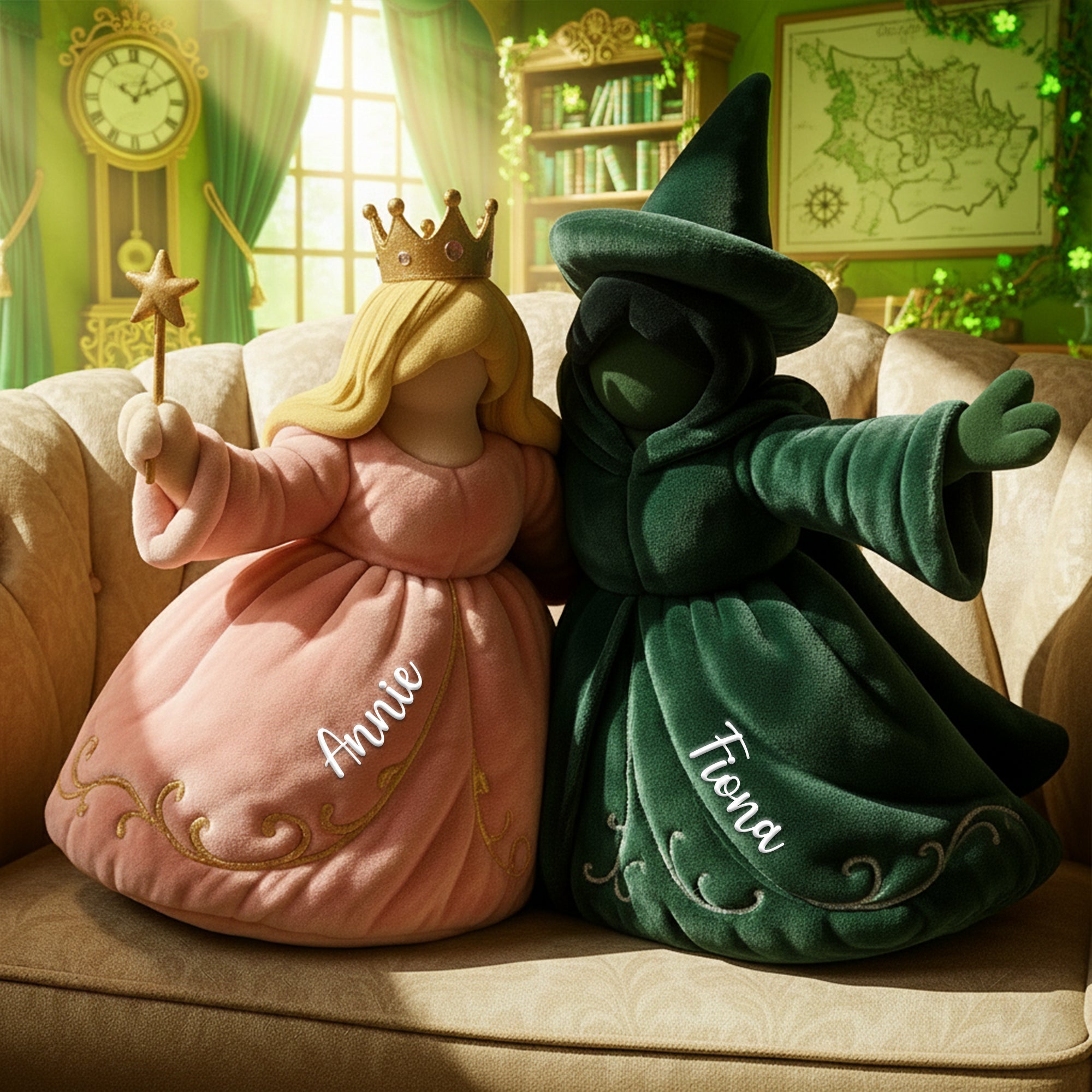 "Enchant Your Space with Magic!" - Dark Spellbound Pillow - Personalized Gift for Friends Pillow PopCulturePrints