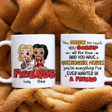 Load image into Gallery viewer, Personalized Best Friend Mug - Quirky Cartoon Design Coffee Mug PopCulturePrints
