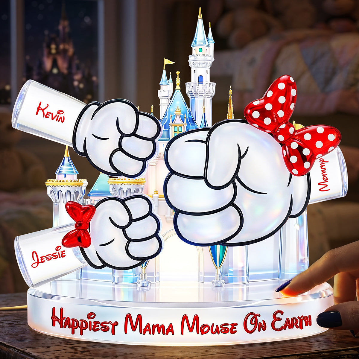 Happiest Mama On Earth - Personalized Light Box Gift for Moms, Grandmas, and Loved Ones Light Box PopCulturePrints