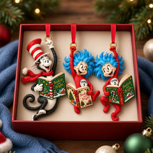 Load image into Gallery viewer, Whimsical Bookish Christmas Acrylic Ornament - Personalized Christmas Gifts For Reading Lovers 03padh101026 Ornament PopCulturePrints
