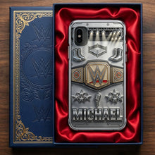 Load image into Gallery viewer, Championship Belt Phone Case - Personalize Your Perfect Gift for Wrestling Fans!
