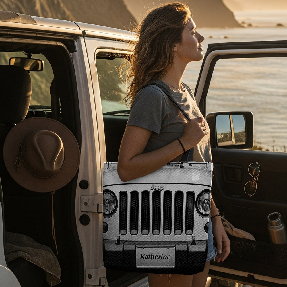 Adventure Awaits: Personalized Trail Adventure Tote Bag - Custom Gifts for Off-road Girls Tote Bags PopCulturePrints