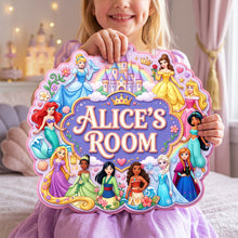 Load image into Gallery viewer, Every Princess Needs a Special Place - Fairytale Room Door Acrylic Sign - Personalized Gift for Kids
