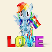 Load image into Gallery viewer, Celebrate Love: Personalized LGBT Acrylic Plaque - Perfect Gift for Friends and Family Shaped Plaques PopCulturePrints
