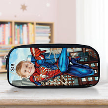 Load image into Gallery viewer, Personalized Hero Kid's Pencil Case - Custom Face Design Pencil Case PopCulturePrints
