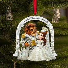 Load image into Gallery viewer, Celebrate Your Love: Personalized Couple&#39;s First Christmas Acrylic Ornament - Unique Gift for Friends, Family, and Loved Ones Ornament PopCulturePrints
