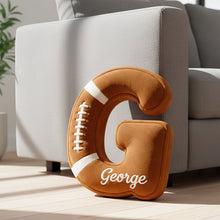 Load image into Gallery viewer, Unique Personalized Alphabet Pillow - Perfect Custom Gift for Kids, Friends, and Sports Lovers Pillow PopCulturePrints

