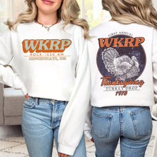 Load image into Gallery viewer, Retro WKRP Thanksgiving Turkey Drop Shirt
