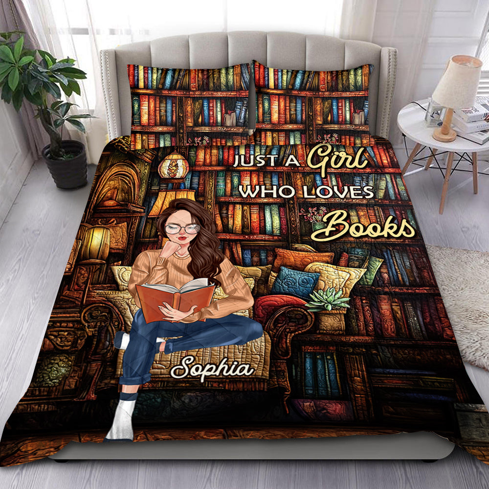 Custom Book Lover Quilt Bed Set