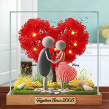 Load image into Gallery viewer, Together Since 2005 - Personalized Pebble Couple Plaque Shaped Plaques PopCulturePrints
