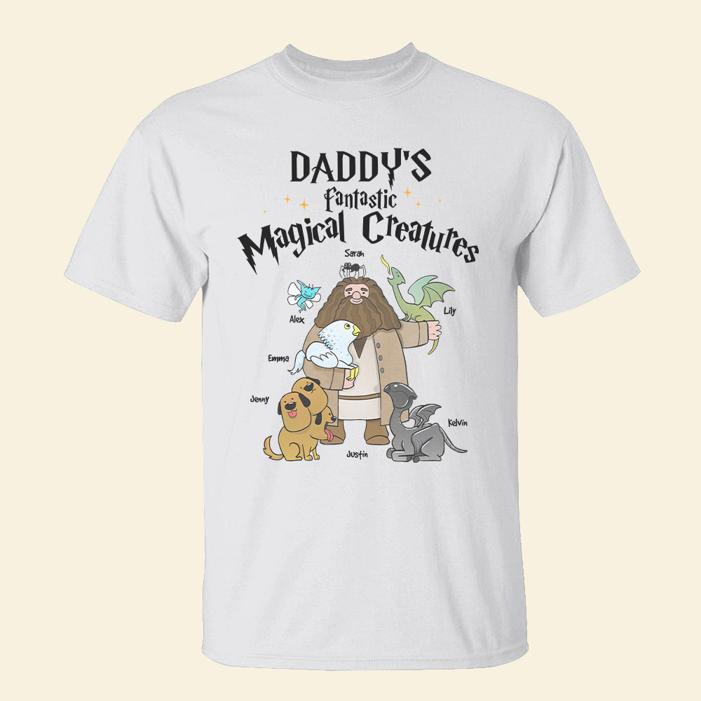 Daddy's Fantastic Magical Creatures Personalized T-Shirt