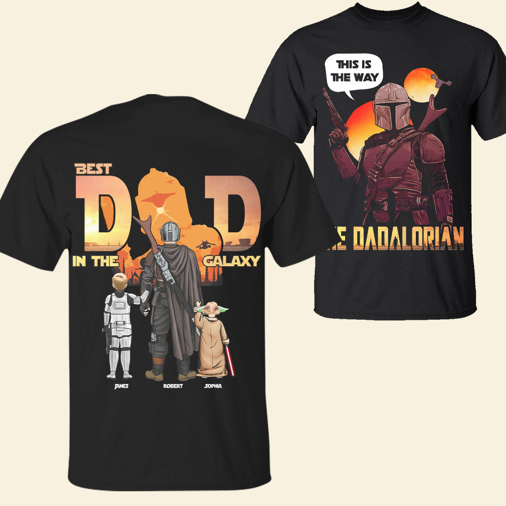 “This is the Way” - Galaxy Dad Shirt - Personalized Gifts for Dad, Grandpa & More! Shirts PopCulturePrints
