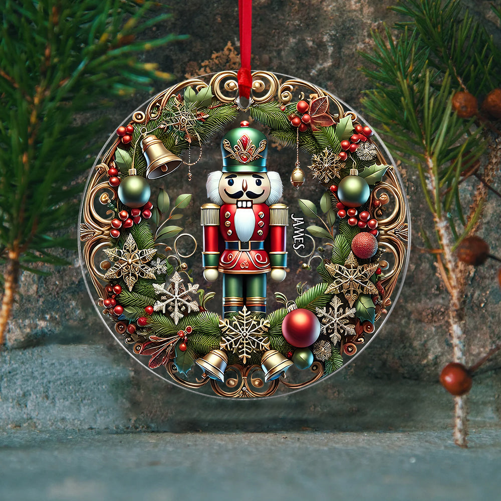 Personalized Nutcracker Christmas Ornament - Festive Holiday Decor Ornament PopCulturePrints