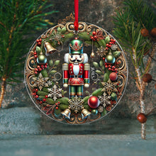 Load image into Gallery viewer, Personalized Nutcracker Christmas Ornament - Festive Holiday Decor Ornament PopCulturePrints
