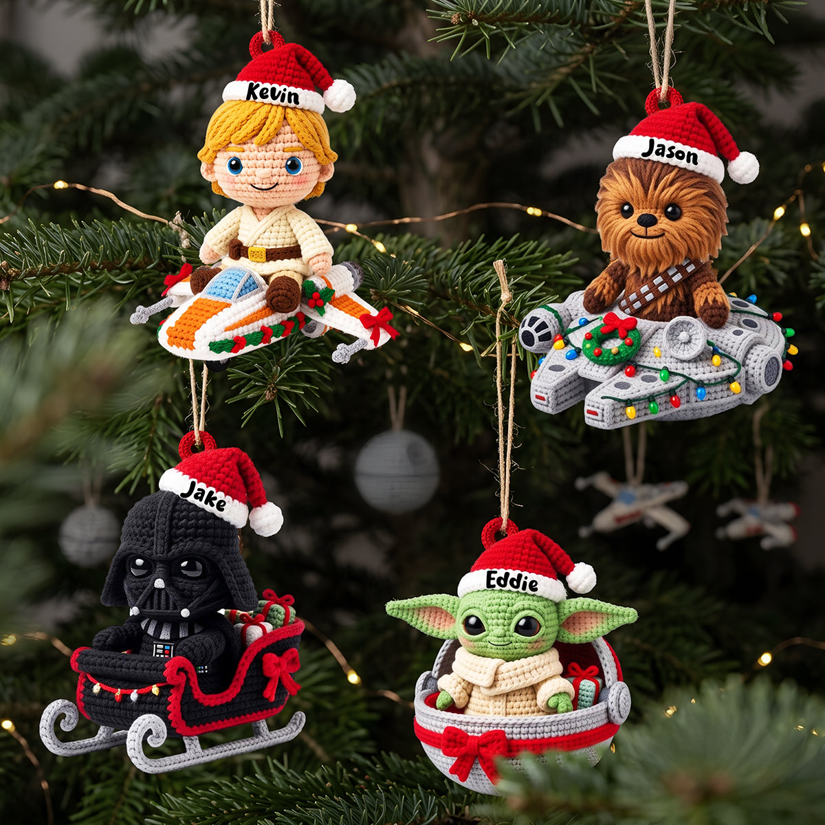 “Celebrate the Universe, Little Warriors!” - Custom Acrylic Ornament - Personalized Gift for Christmas Lovers, Kids, Couples, Friends Ornament PopCulturePrints