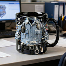 Load image into Gallery viewer, Proud to Serve - Personalized Officer Coffee Mug | Custom Gift for Police Officers, Friends, and Family
