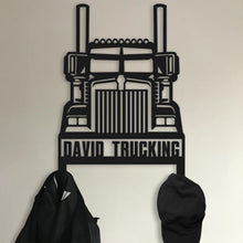 Load image into Gallery viewer, Personalized Truck Wall Art - Custom Name Trucking Sign
