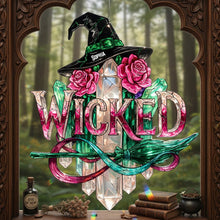 Load image into Gallery viewer, “Embrace Your Inner Witch” - Mystical Witch Suncatcher Ornament - Personalized Gift for Witch Lovers Ornament PopCulturePrints

