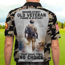 Load image into Gallery viewer, Old Veteran Themed Personalized Military Polo Shirt
