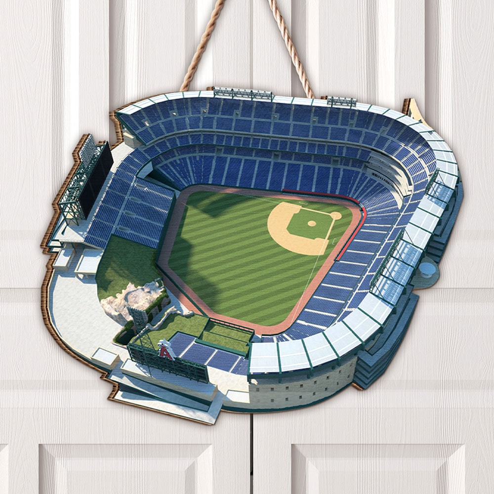 Personalized Wooden Baseball Stadium Sign - Perfect Gift for Fans