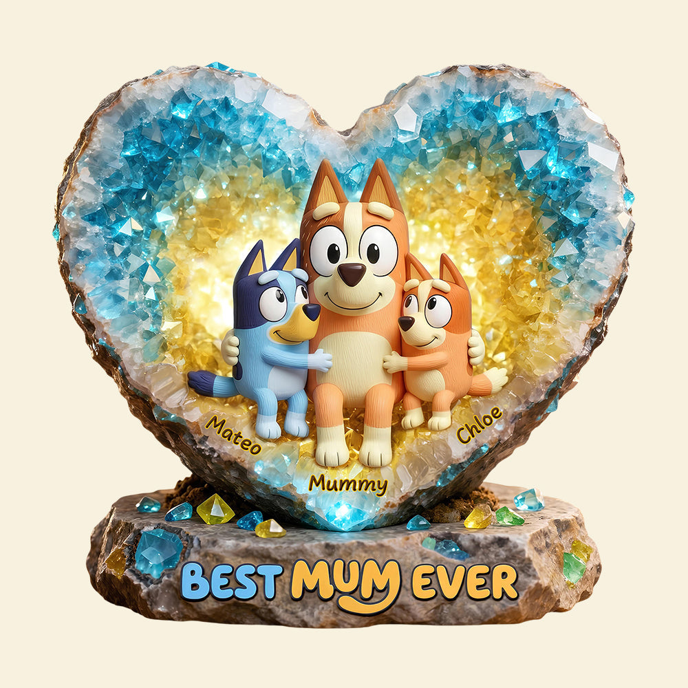 Best Mum Ever - Personalized Acrylic Plaque for Mom, Grandma & Special Women Shaped Plaques PopCulturePrints