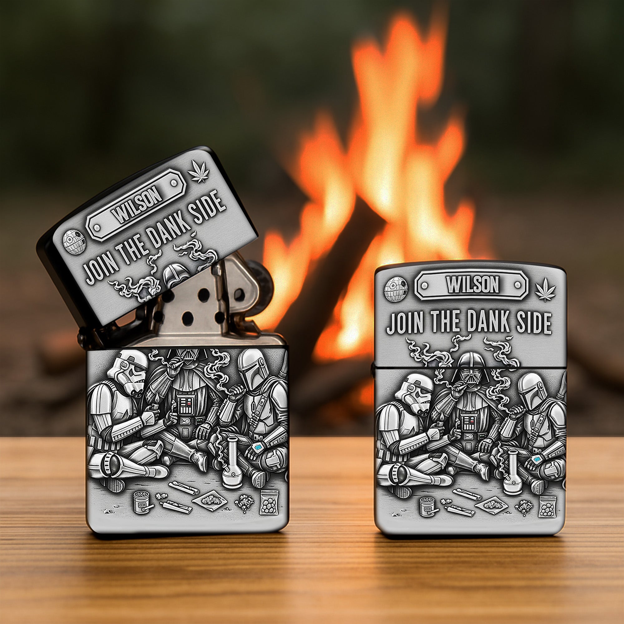 Join The Dank Side - Personalized Smoking Troop Lighter for Stoners Lighter PopCulturePrints