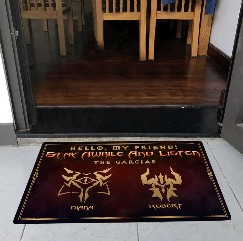 Customizable Fantasy Welcome Doormat - Gaming Theme Doormat PopCulturePrints