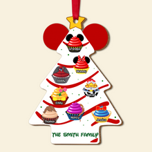 Load image into Gallery viewer, Personalized Family Cupcake Christmas Tree Ornament Ornament PopCulturePrints

