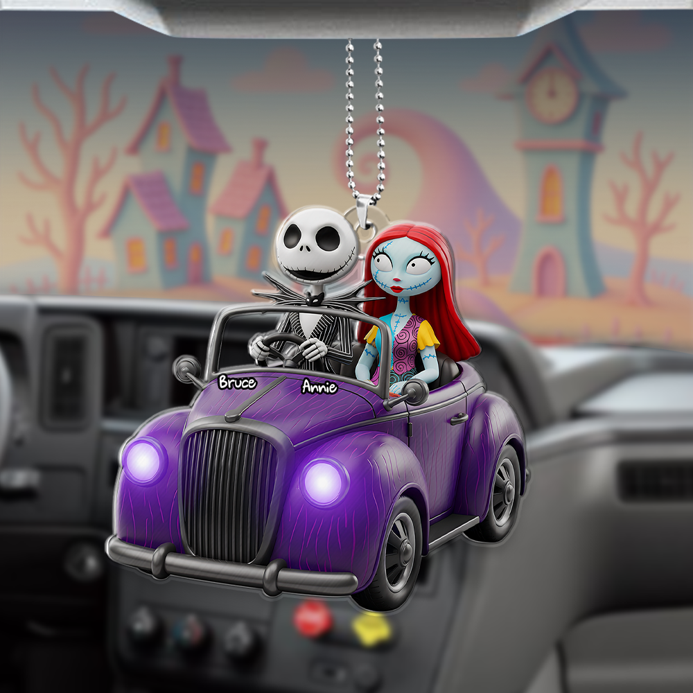 Forever Ride Car Ornament - Personalized Gift for Couples Ornament PopCulturePrints