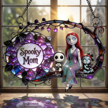Load image into Gallery viewer, “Celebrate the Spooky Spirit!” - Personalized Spooky Mom Acrylic Suncatcher Ornament - Perfect Gift for Mom, Grandma &amp; More Ornament PopCulturePrints
