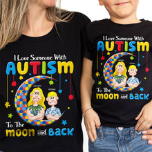 Load image into Gallery viewer, I Love Someone With Autism T-Shirt - Personalized Gift for Autism Awareness Shirts PopCulturePrints
