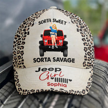 Load image into Gallery viewer, Personalized Jeep Girl Cap - Sorta Sweet Sorta Savage
