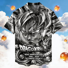 Load image into Gallery viewer, Dragon Ball 40th Anniversary Hawaiian Shirt - Personalized Gift for Fans of Anime and Public Culture Hawaiian Shirts PopCulturePrints
