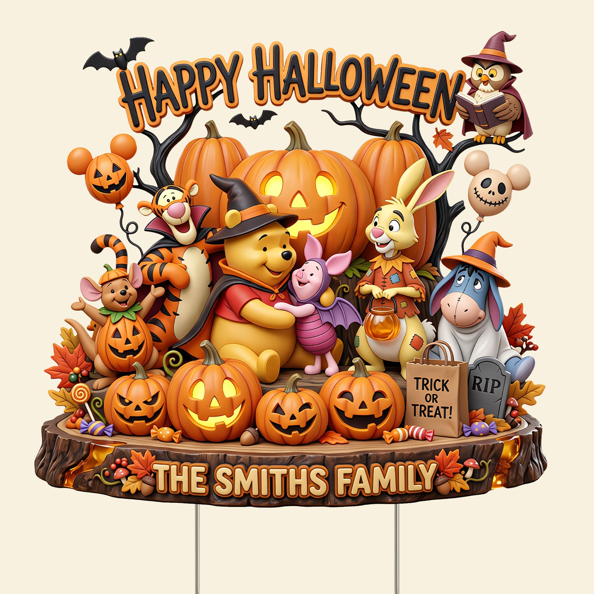 Happy Halloween! Celebrate Love & Togetherness - Personalized Yard Sign - Perfect Gift for Families and Friends