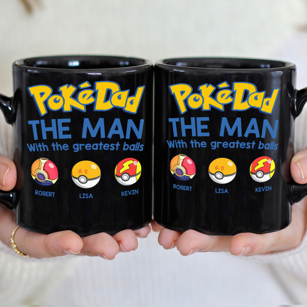 PokéDad Personalized Mug - Greatest Balls Edition Coffee Mug PopCulturePrints