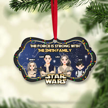 Load image into Gallery viewer, Star Wars Family Christmas Ornament: Personalized Acrylic Gift Ornament PopCulturePrints
